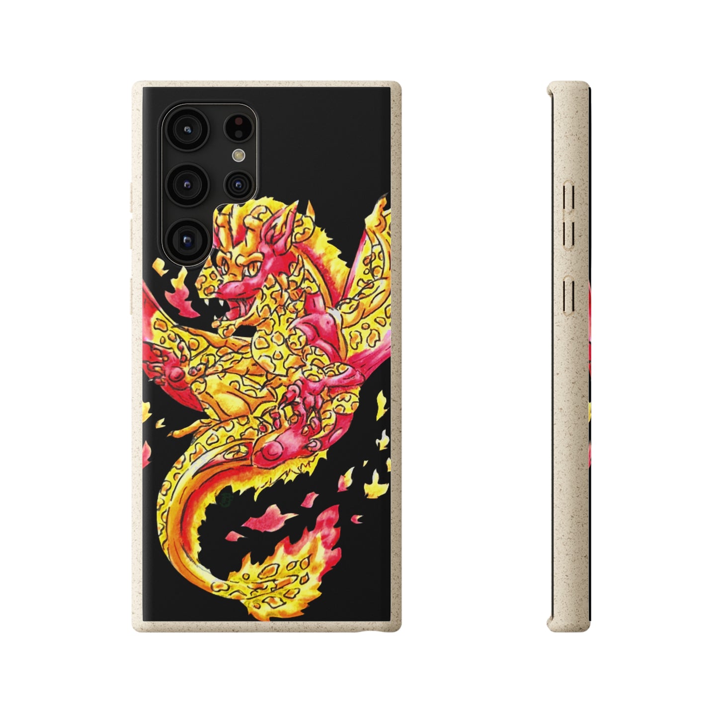 Cutesy Fire Dragon Float Biodegradable Cases