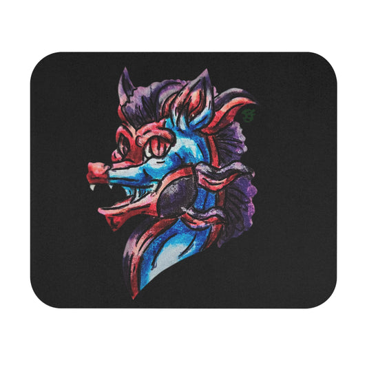 Cutesy January Dragon Head Mouse Pad (Rectangle)