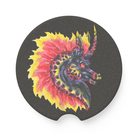 Nightmare Head Soapstone Car Coaster 2 PC