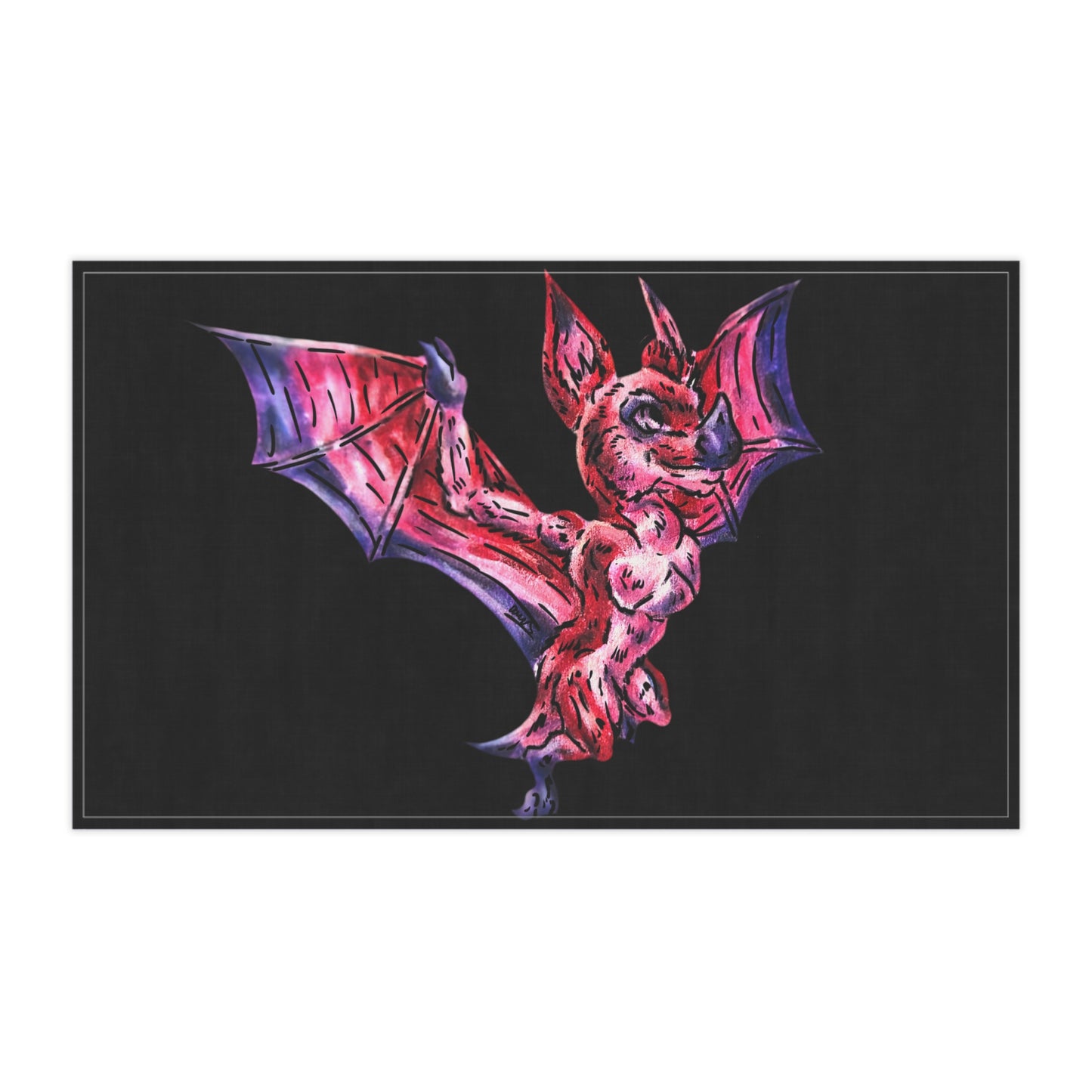 Myra the Bat Tea Towel