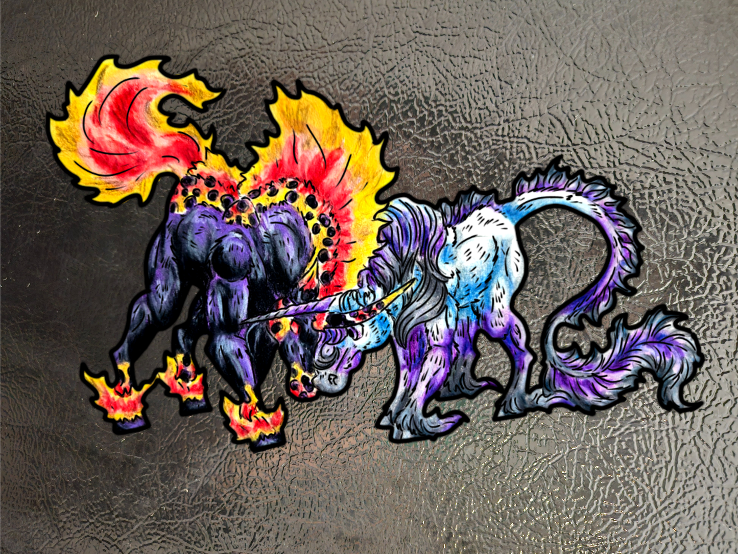 Nightmare & Unicorn 3pk Magnets