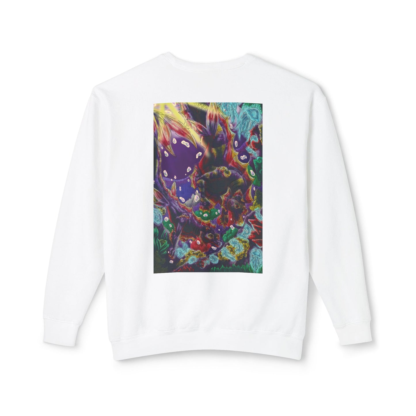 Team Sunset Hippocampus- Vibrant Ocean Fantasy Art- Marine Fantasy Illustration- Fantasy Ocean Art- Unisex Crewneck