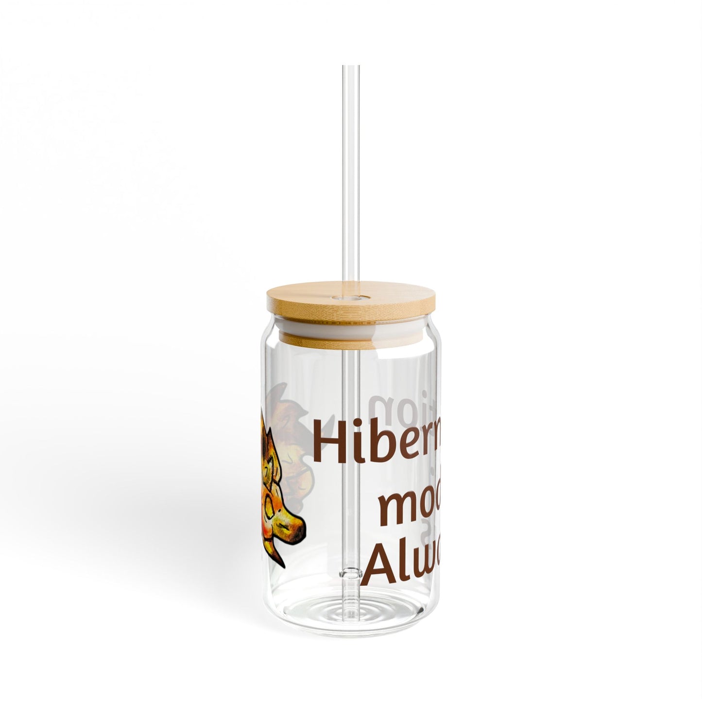 Chibi Aster the Hedgehog-Hibernation Mode: Always- Chibi Hedgehog- Cute Animal - Sipper Glass, 16oz