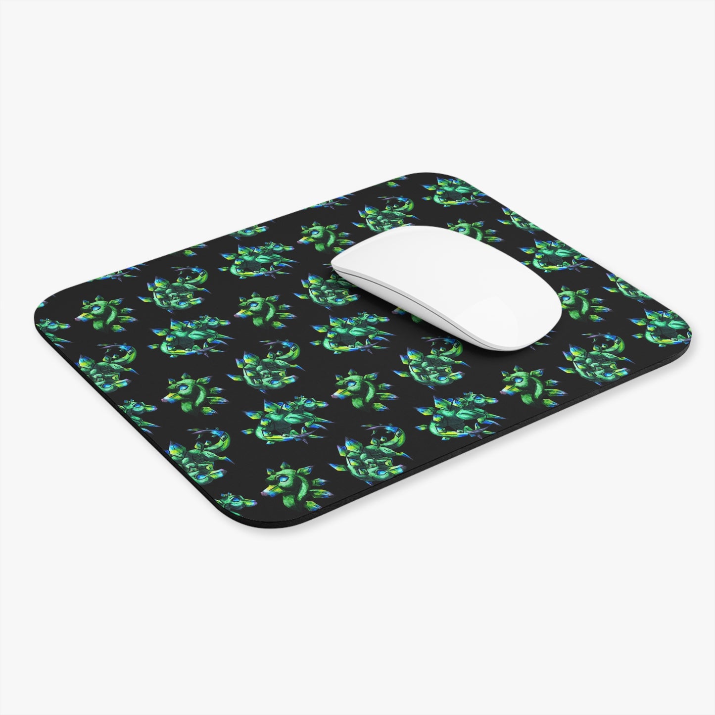 Chibi Arith the Stegosaurus Pattern- Chibi Dinosaur Art- Prehistoric Creature -Mouse Pad