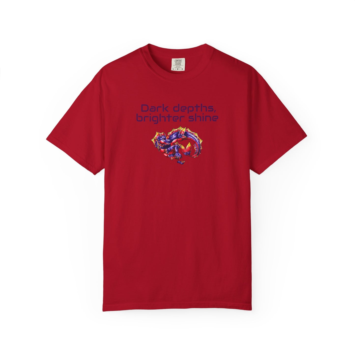 Baby Sunset Hippocampus- Depths & Shine- Marine Fantasy Illustration- Fantasy Ocean Art- T-Shirt