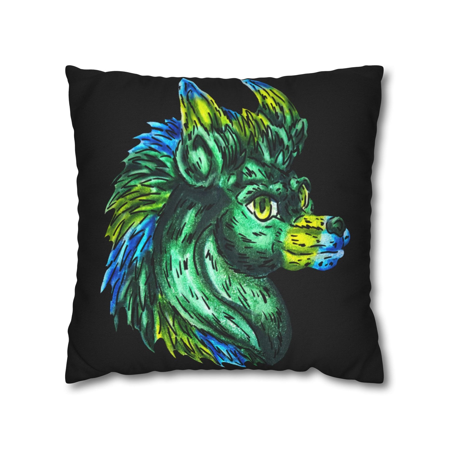 Clover the Hedgehog Spun Polyester Square Pillowcase