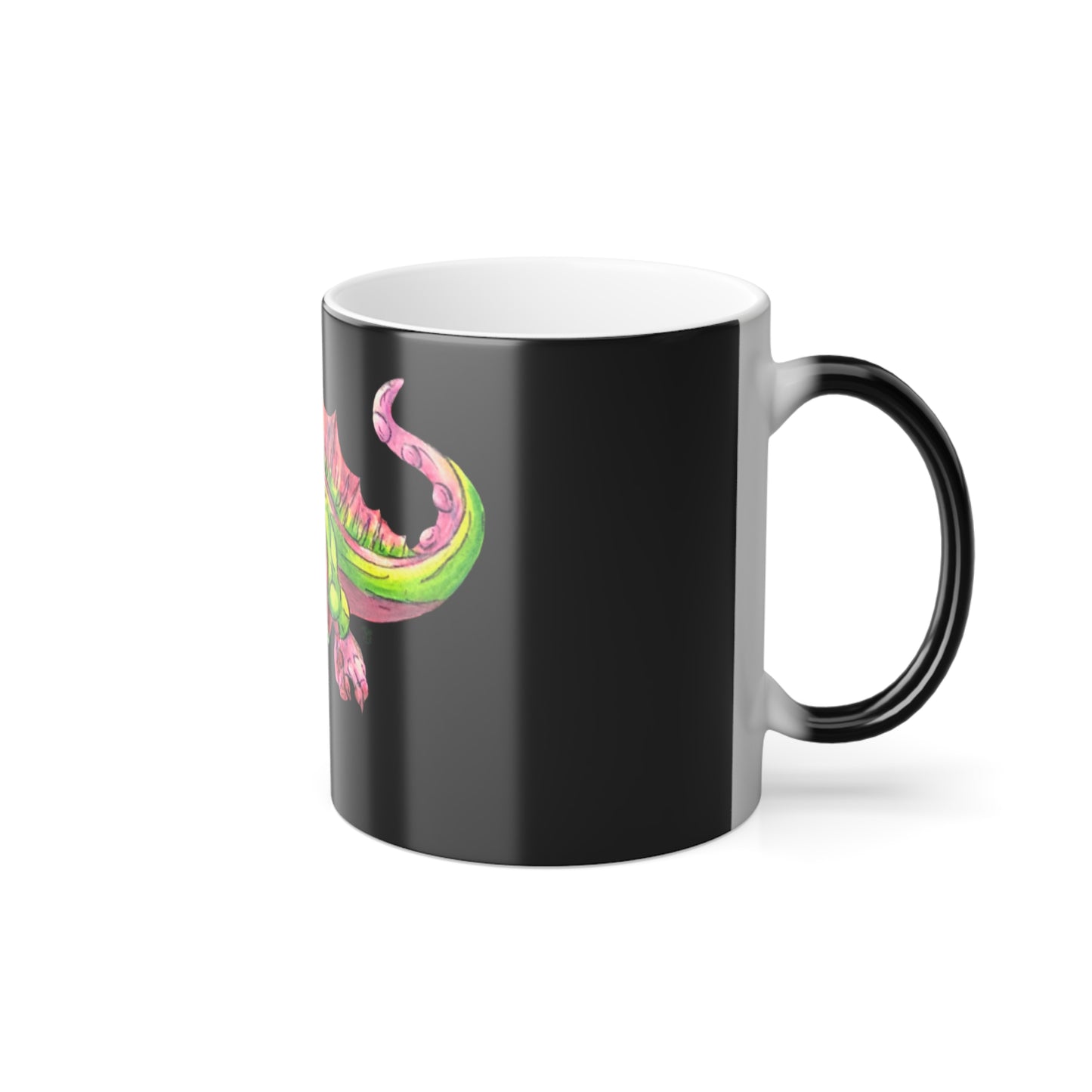 Cutesy Dimetrodon Jump Color Morphing Mug, 11oz