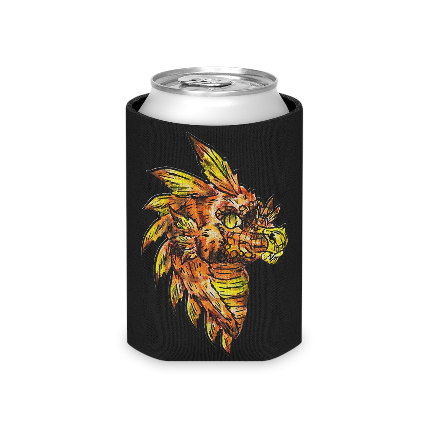 Caena the Raptor Head Can Cooler