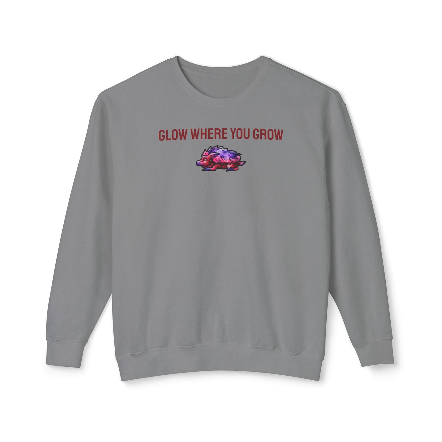 Chibi Azalea the Hedgehog- Glow- Chibi Hedgehog- Cute Animal - Crewneck