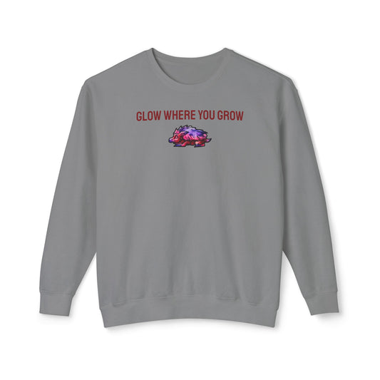 Chibi Azalea the Hedgehog- Glow- Chibi Hedgehog- Cute Animal - Crewneck