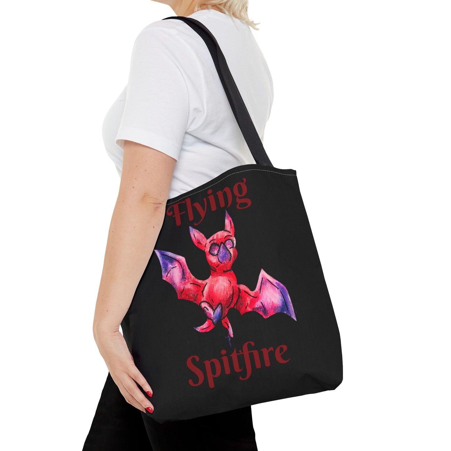 Chibi Myra the Bat- Chibi Bat- Cute Animal -Double-sided Tote Bag