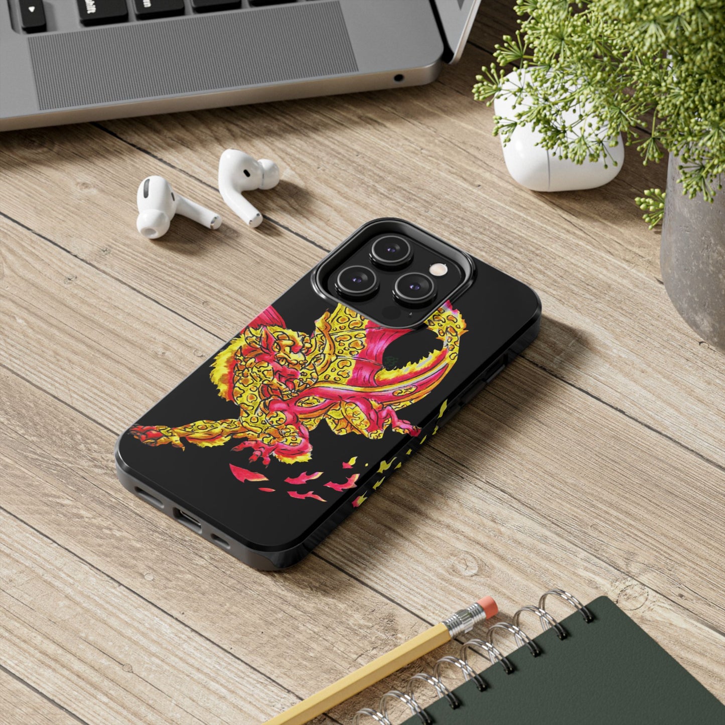 Cutesy Fire Dragon Fly Tough Phone Cases