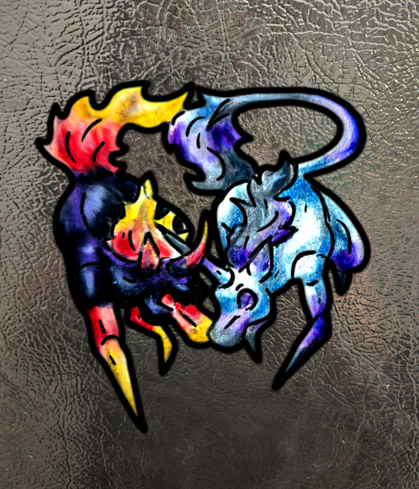 Chibi Nightmare & Unicorn 4pk Magnets
