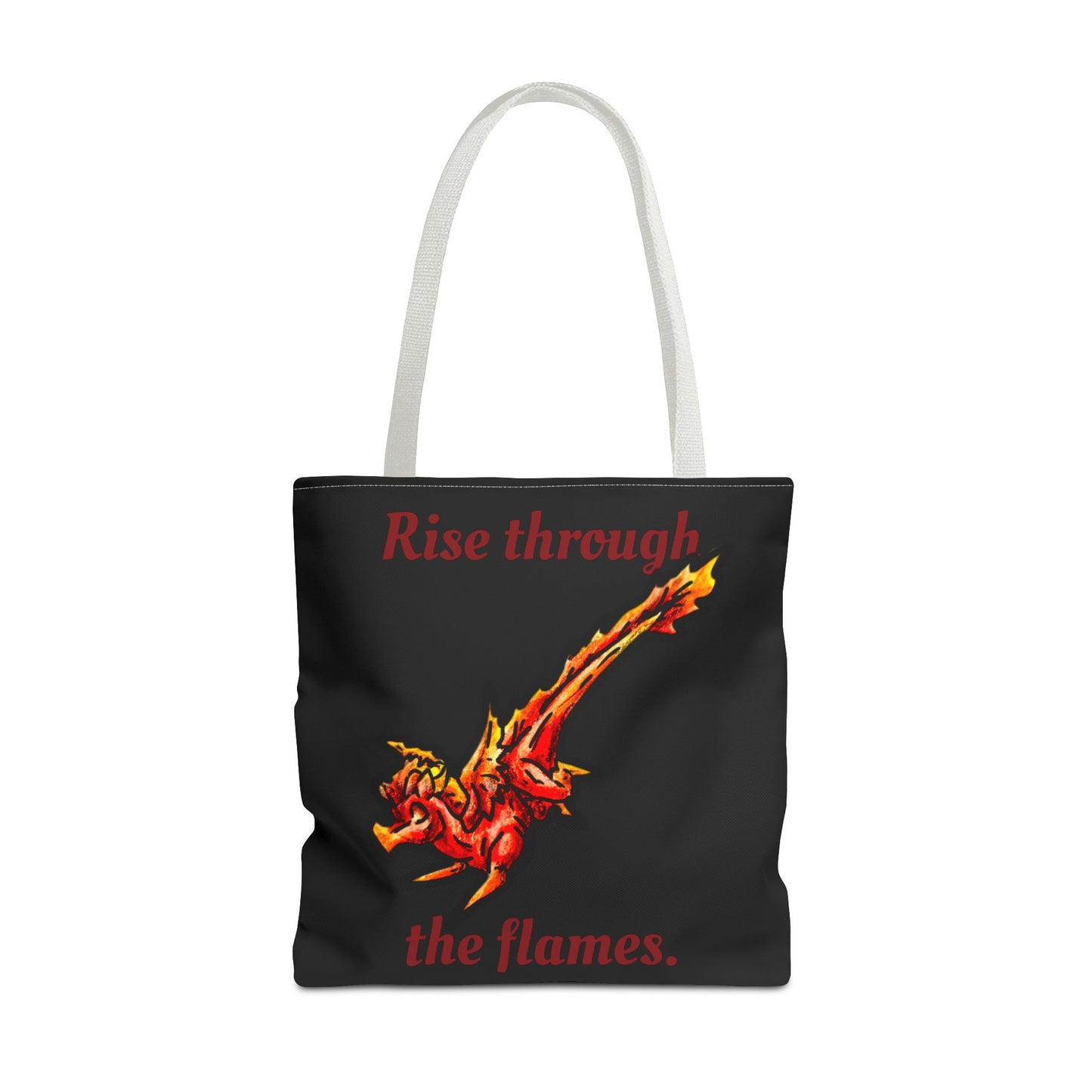 Chibi Fire Dragon- Elemental- Fantasy Dragon- Double-sided Tote Bag