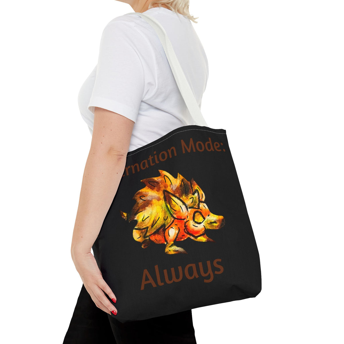 Chibi Aster the Hedgehog- Chibi Hedgehog- Cute Animal -Double-sided Tote Bag