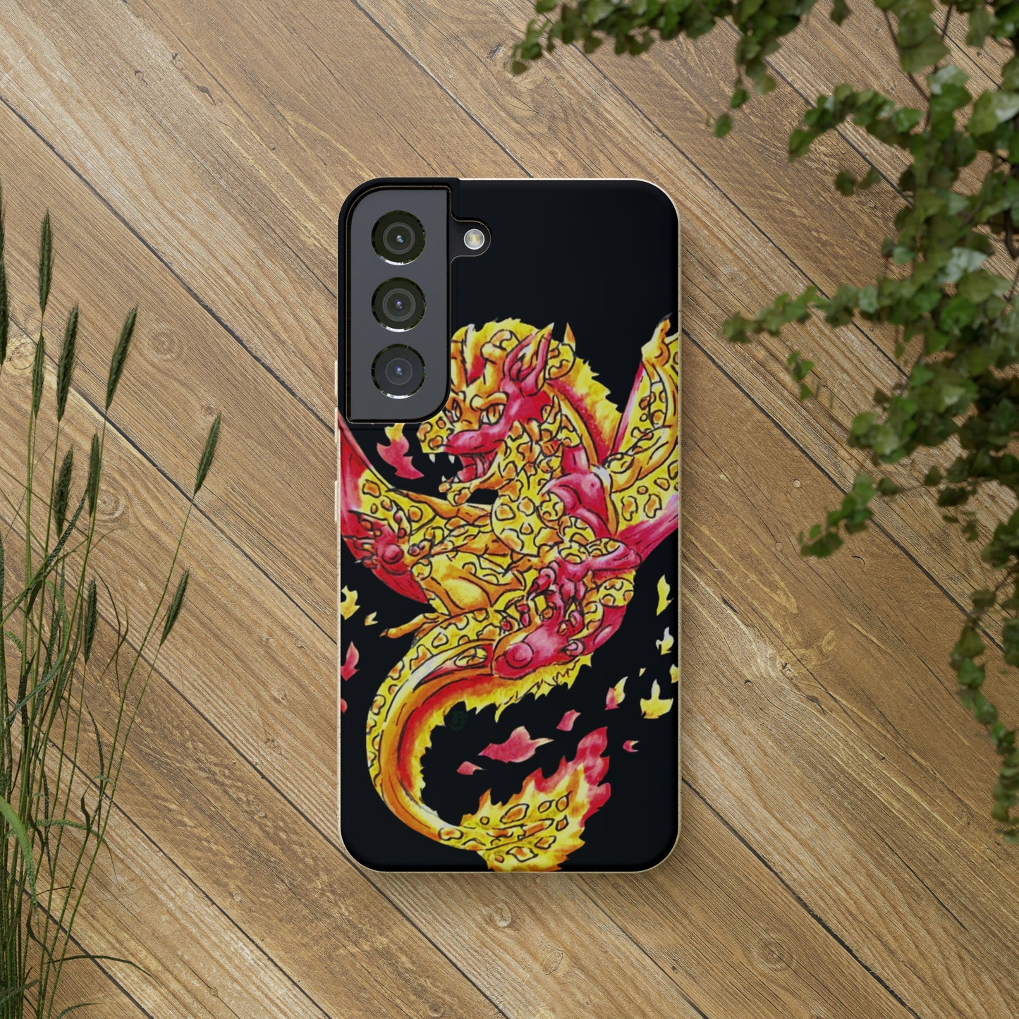 Cutesy Fire Dragon Float Biodegradable Cases