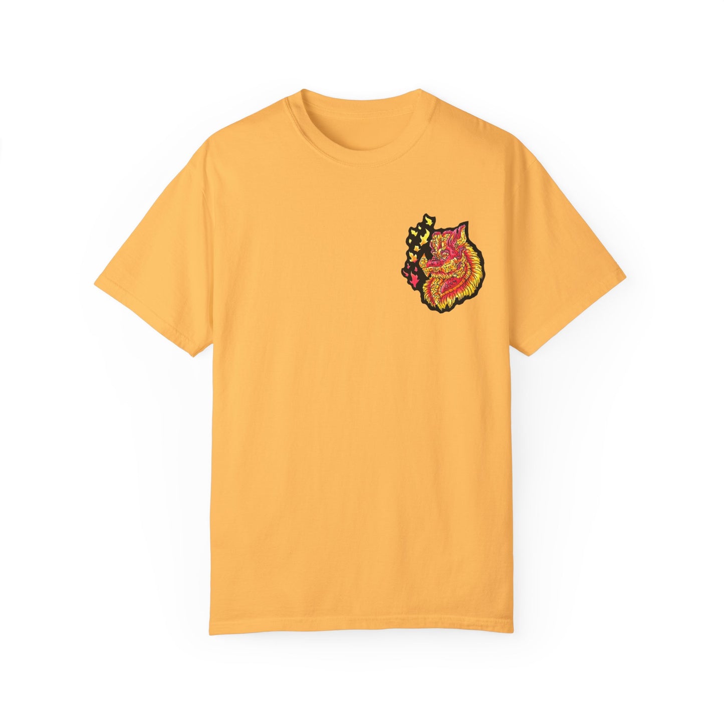 Fire Dragon Head 2 Unisex Garment-Dyed T-shirt