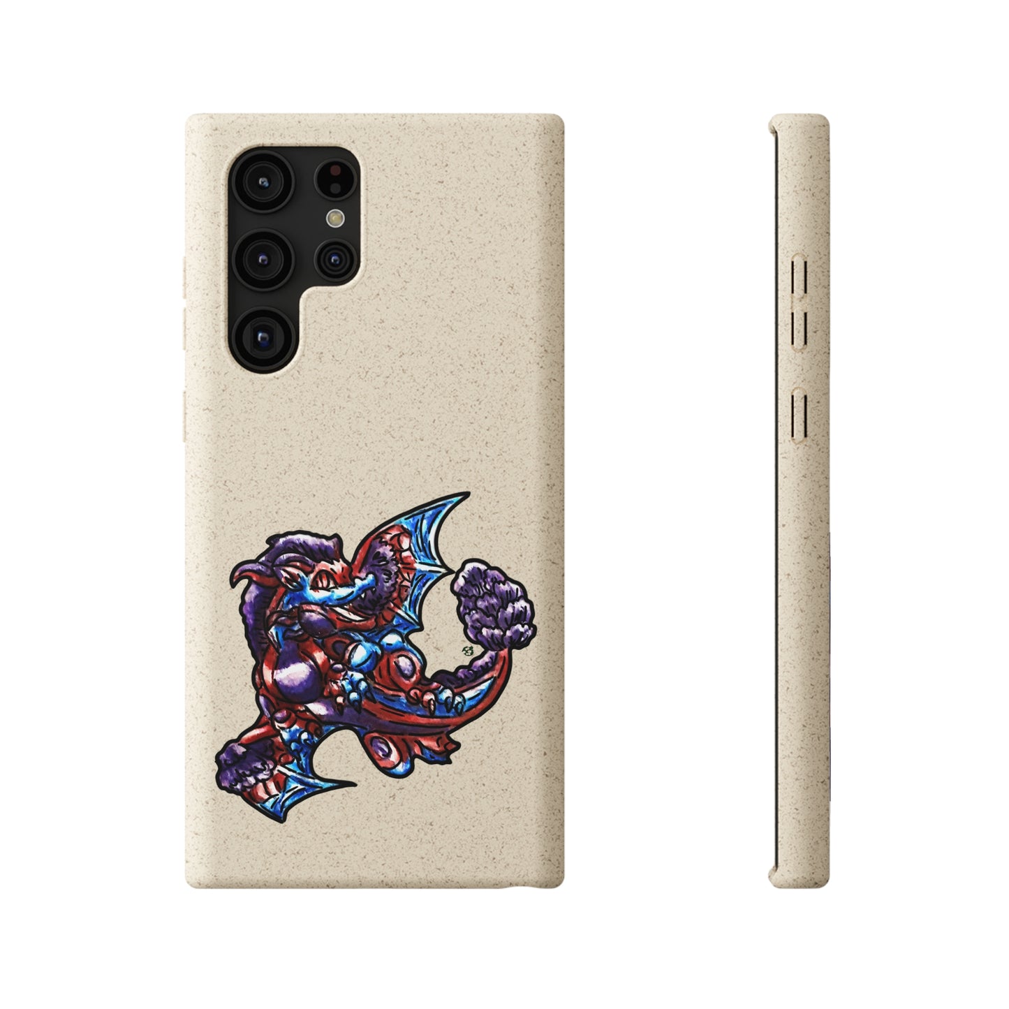 Cutesy January Dragon Twirl Biodegradable Cases