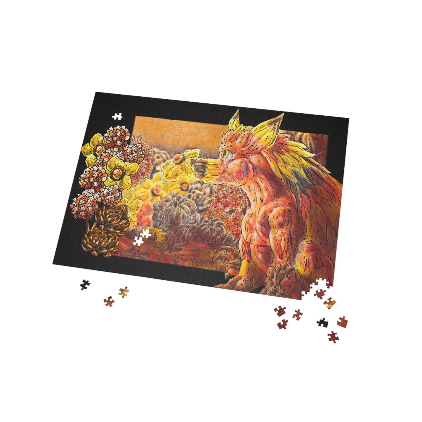 Aster the Fall Hedgehog 1000-Piece Puzzle