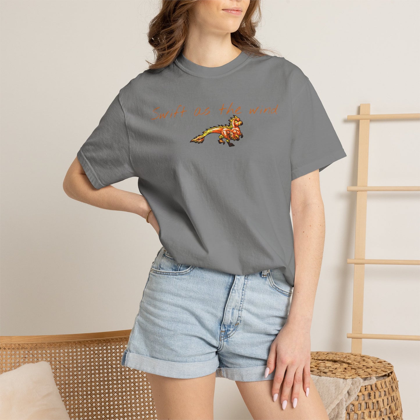Chibi Caena the Raptor- Swift- Dinosaur art- Prehistoric- T-shirt