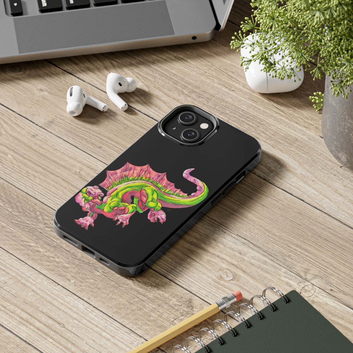 Cutesy Dimetrodon Jump Tough Phone Cases