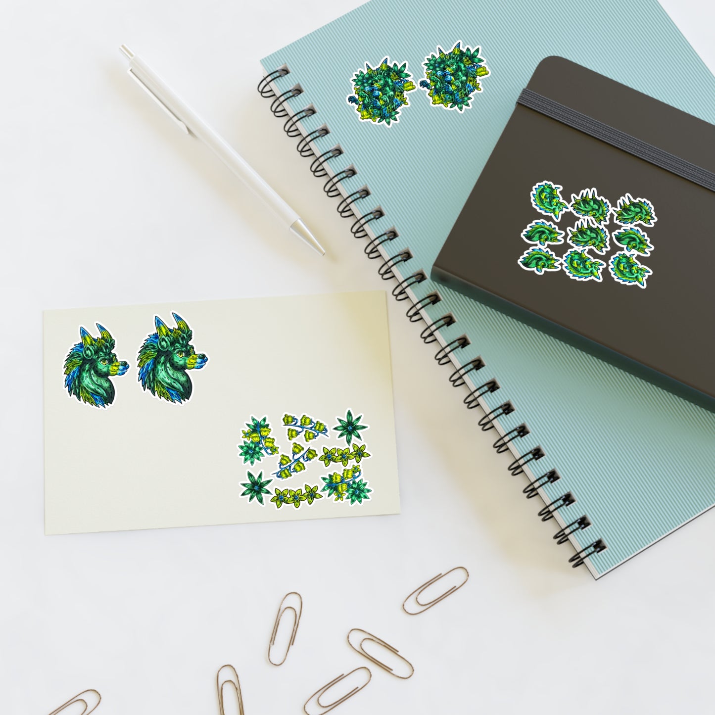 Clover the Hedgehog Sticker Sheets 6"x4"