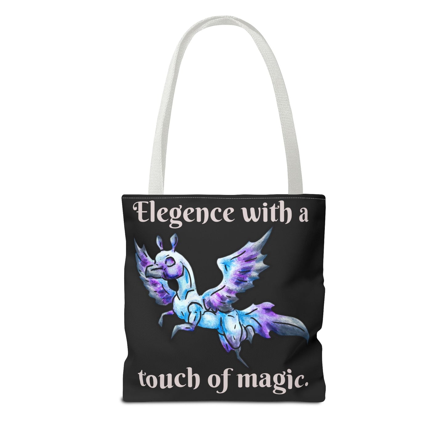 Chib Seleste the Peryton- Fantasy Creature- White Deer Bird- Two-Toned Tote Bag