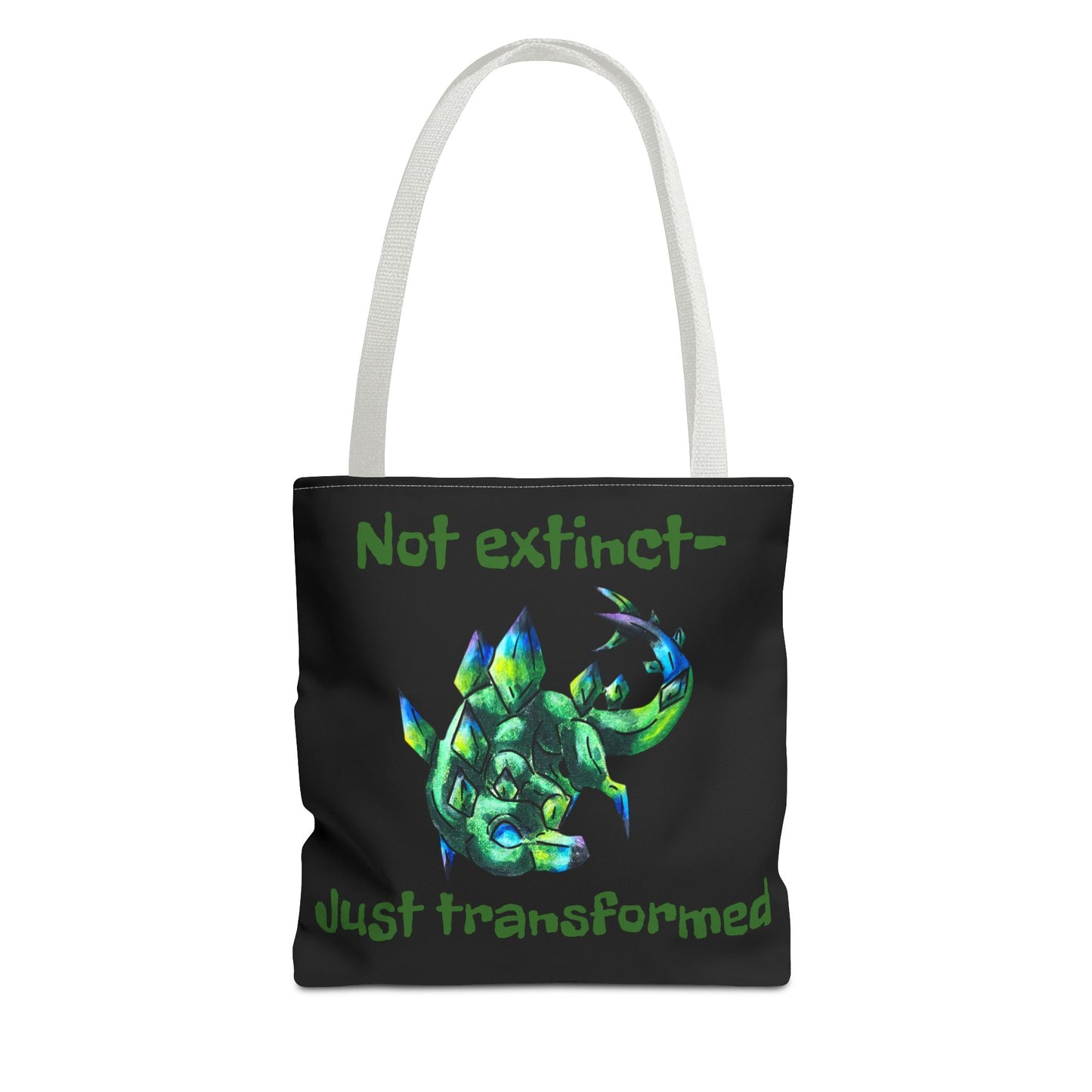 Chibi Arith the Stegosaurus- Chibi Dinosaur Art- Prehistoric Creature- Double-sided Tote Bag