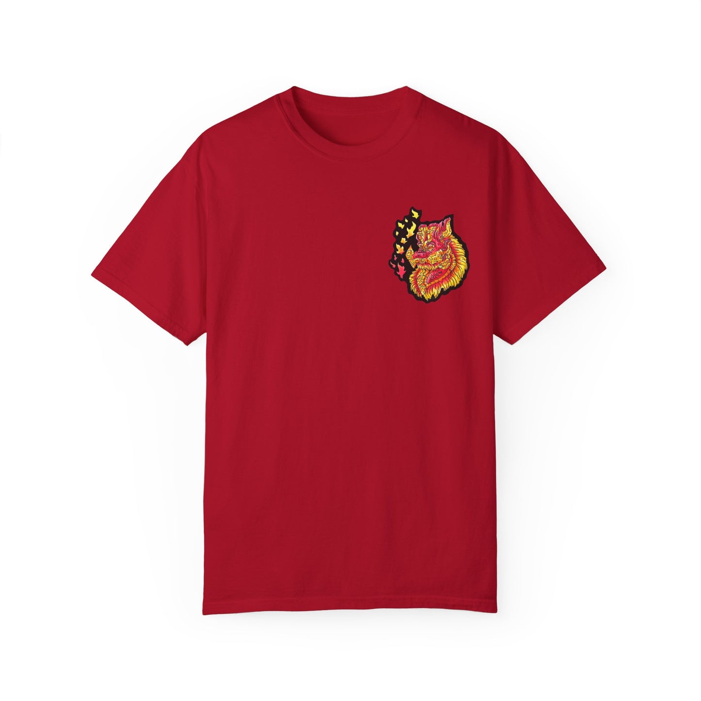 Fire Dragon Head 2 Unisex Garment-Dyed T-shirt