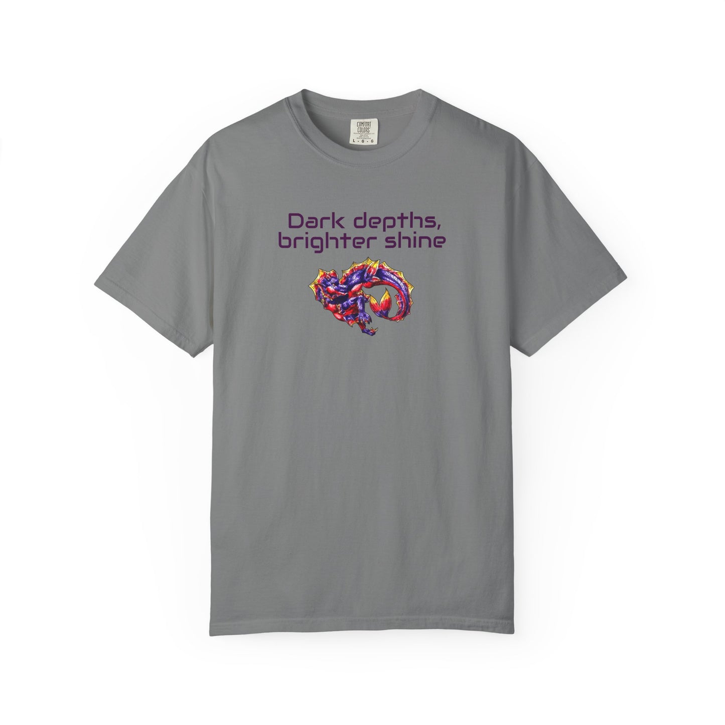 Baby Sunset Hippocampus- Depths & Shine- Marine Fantasy Illustration- Fantasy Ocean Art- T-Shirt