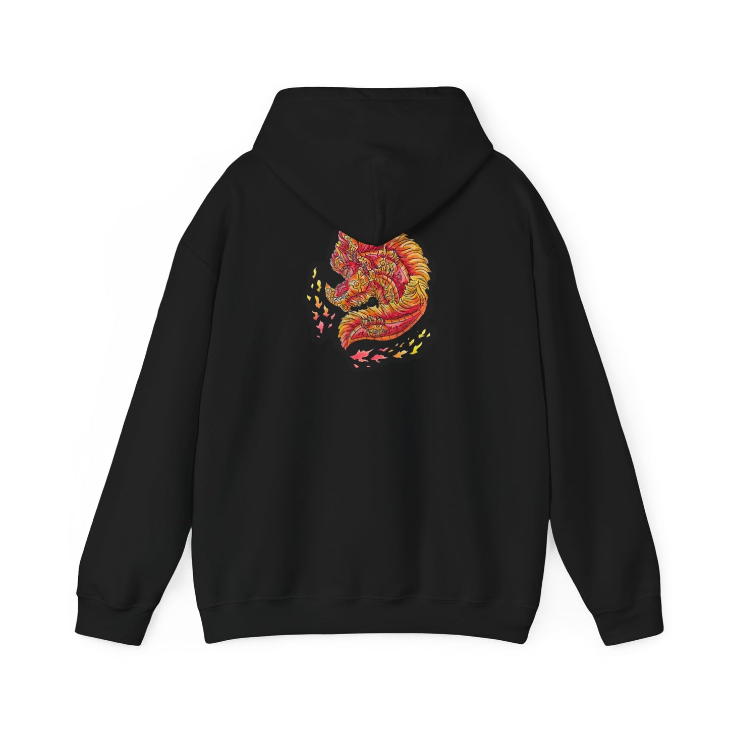 Fire Dragon Head Unisex Heavy Blend™ Hooded Sweatshirt