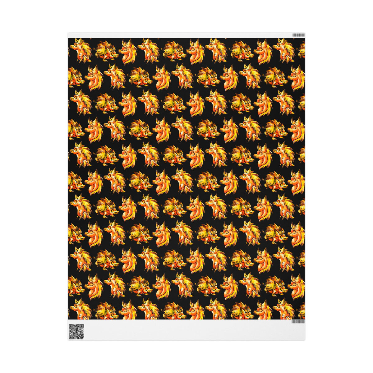 Chibi Aster the Hedgehog- Pattern- Chibi Hedgehog- Cute Animal - Wrapping Papers