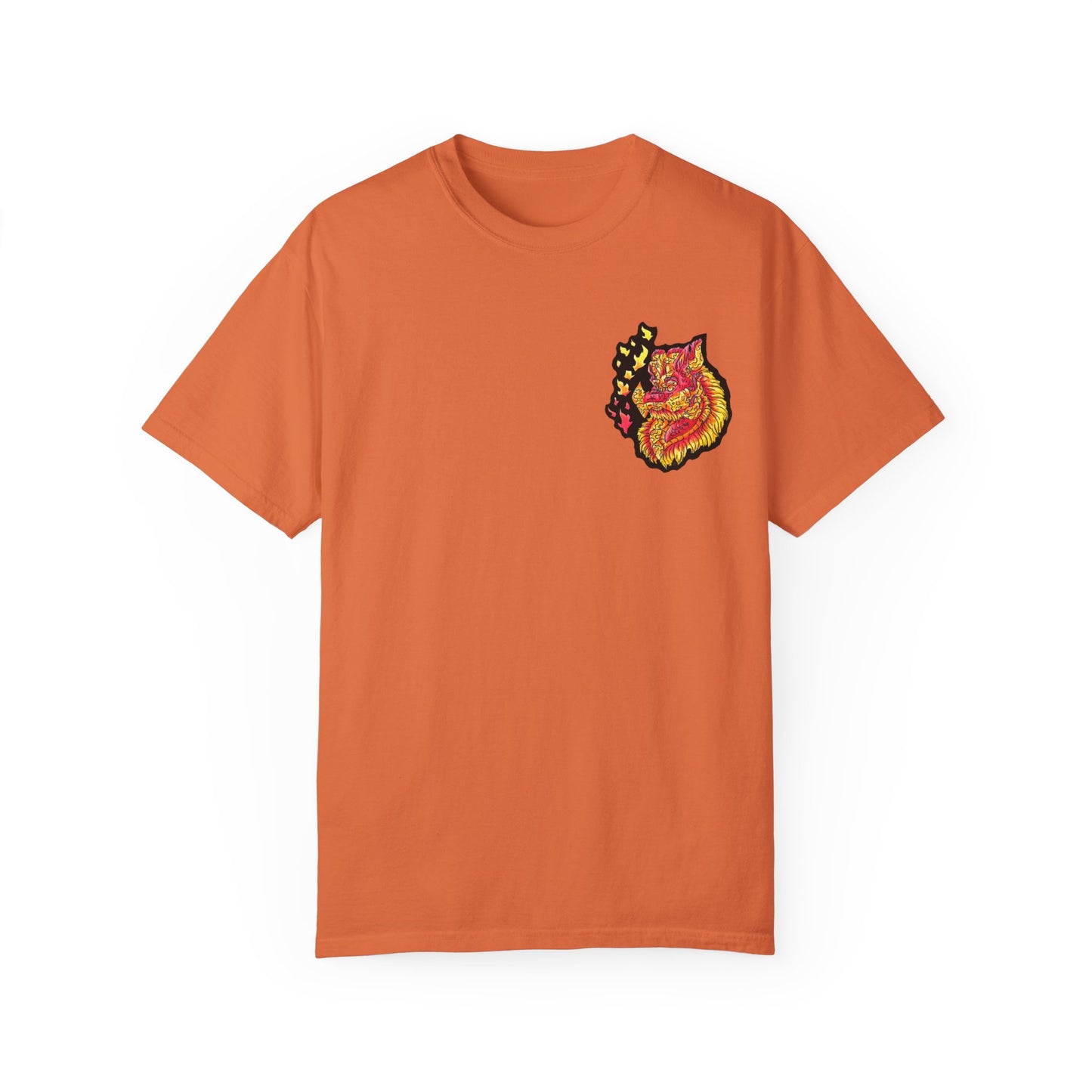 Fire Dragon Head 2 Unisex Garment-Dyed T-shirt