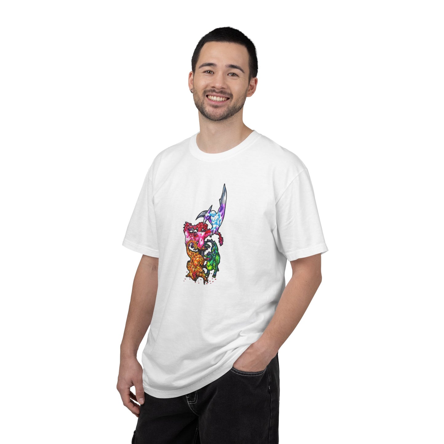 Valentine Cuties-Dinosaur Groupings – Fantasy Dino Art – Valentine's Day Art– Valentine Lover Gift- Shirt