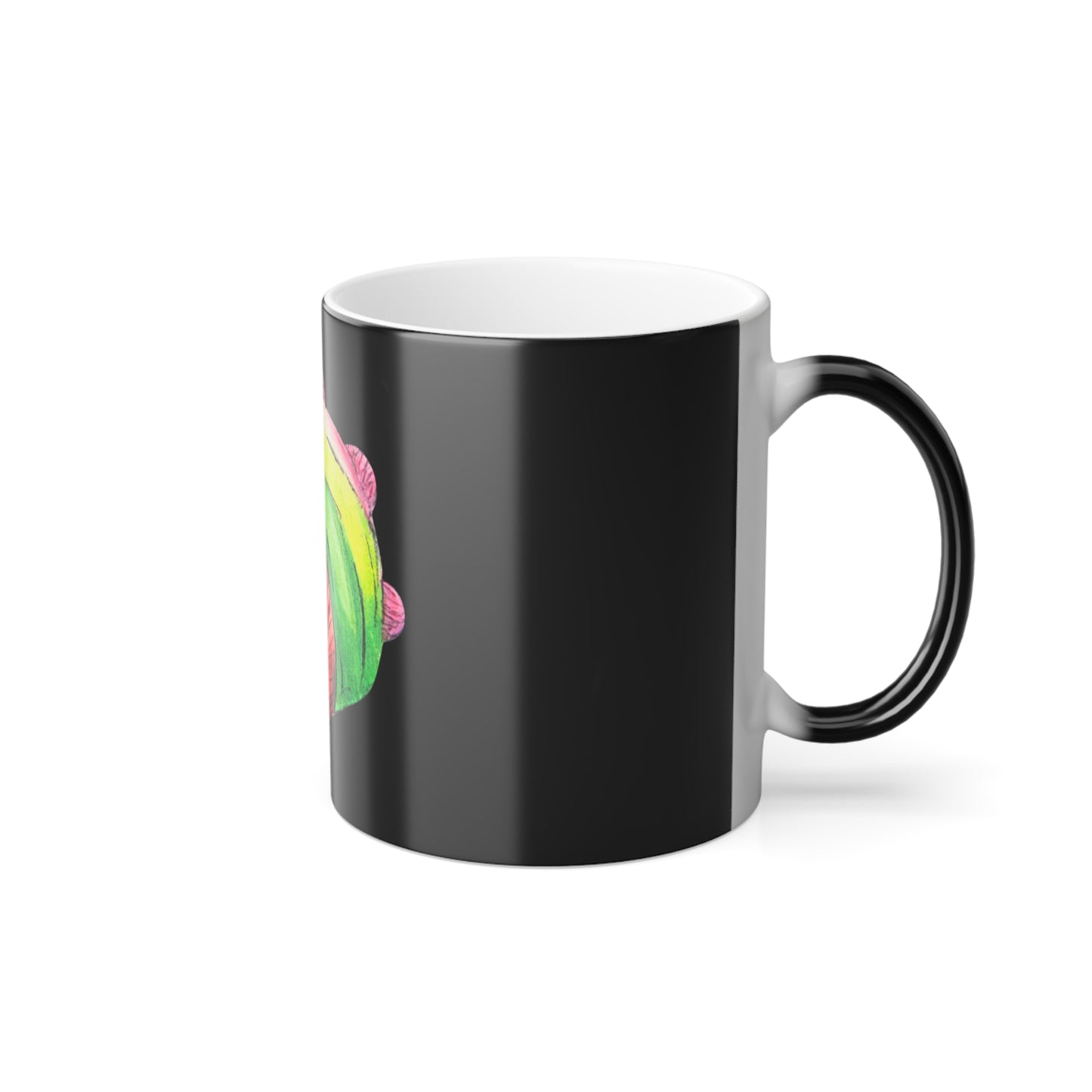 Cutesy Dimetrodon Head Color Morphing Mug, 11oz