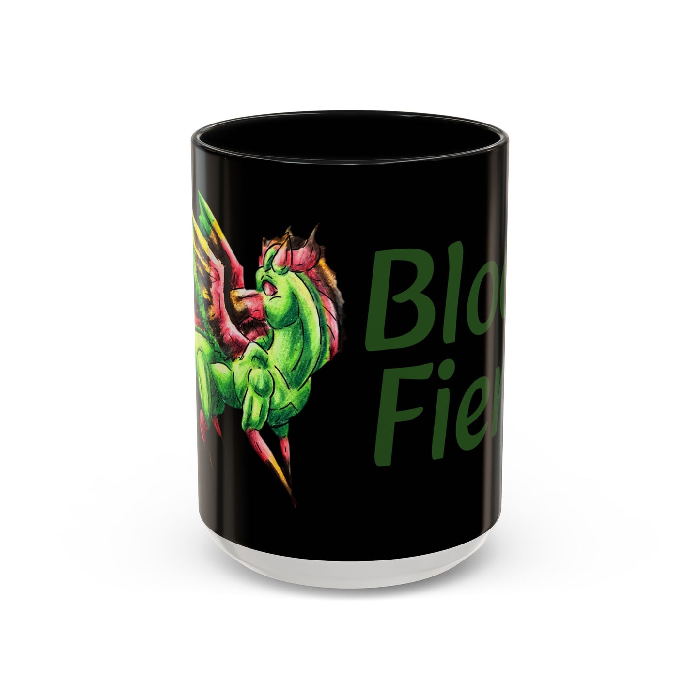 Chibi Spring Dragon- Bloom Fierce - Fantasy Nature- Mythical Creature- Forest Guardian Art - Dragon Lover Gift Coffee Mug