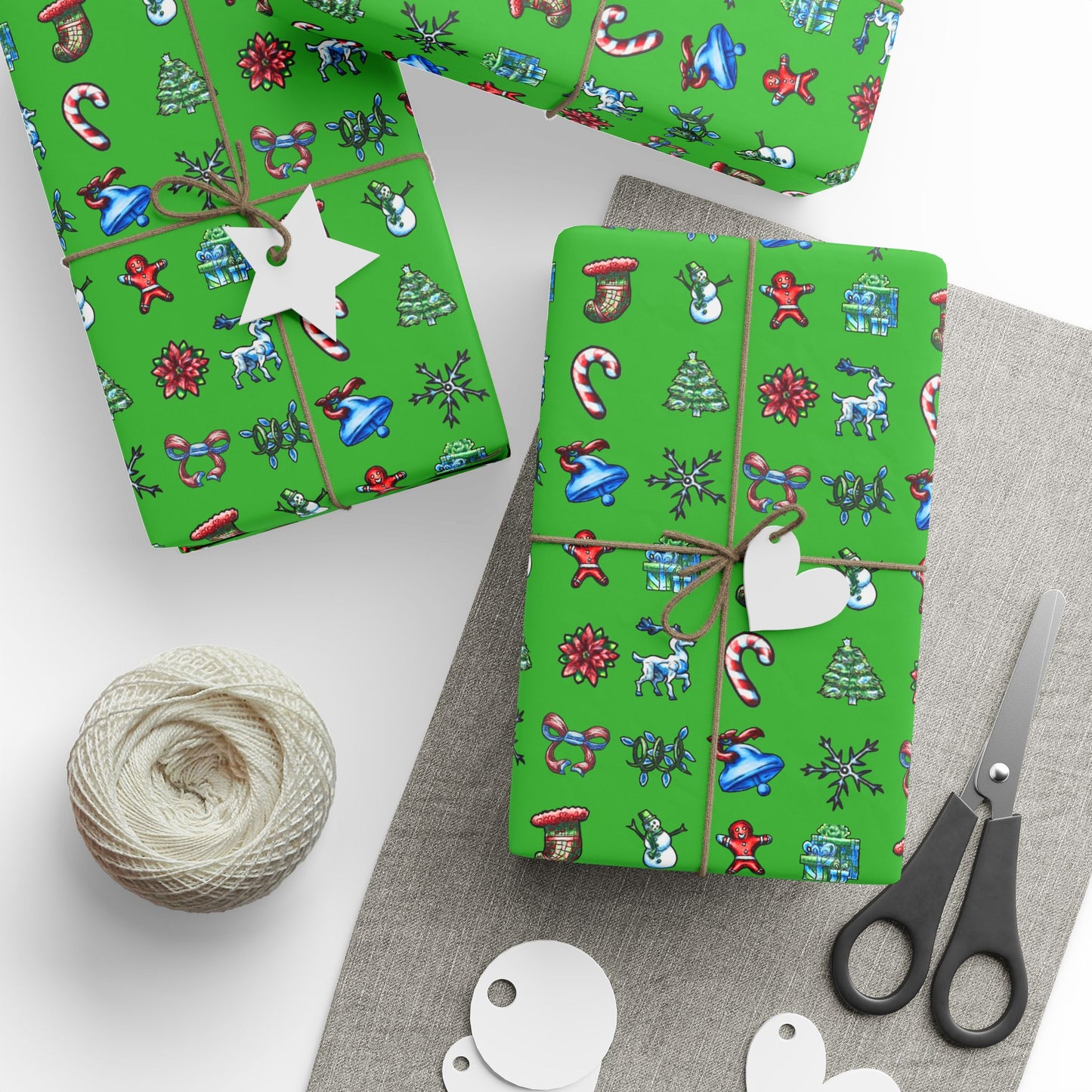 Christmas Symbols Wrapping Papers