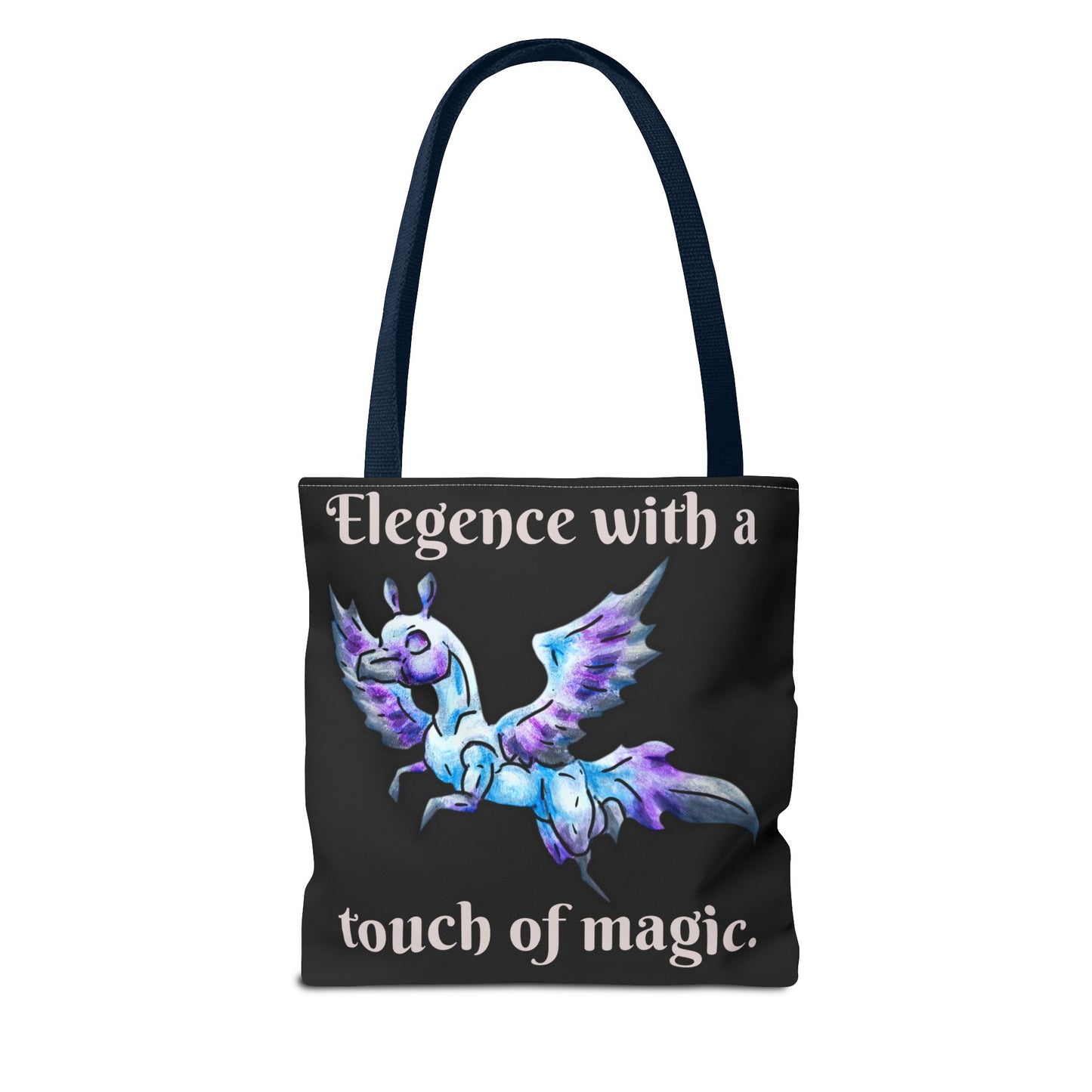 Chib Seleste the Peryton- Fantasy Creature- White Deer Bird- Two-Toned Tote Bag