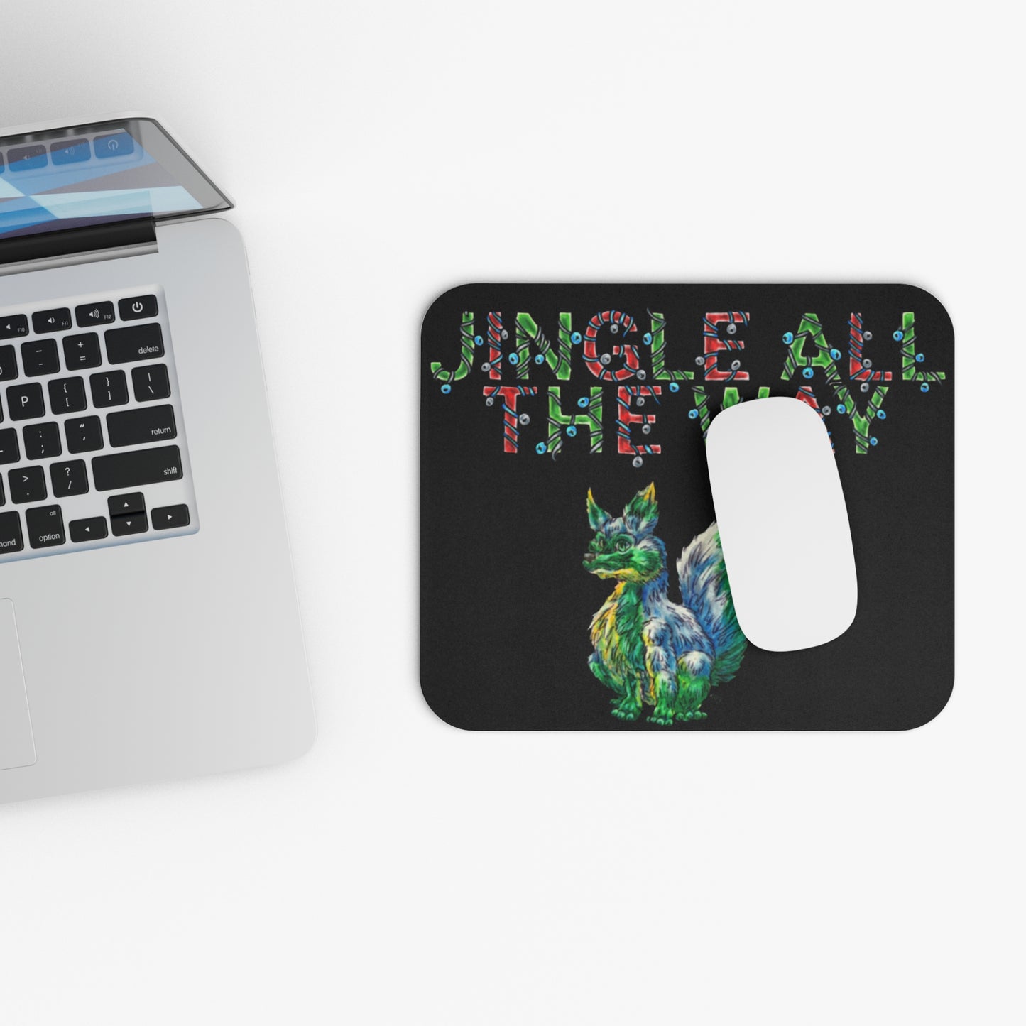 Jingle the Fox Mouse Pad (Rectangle)