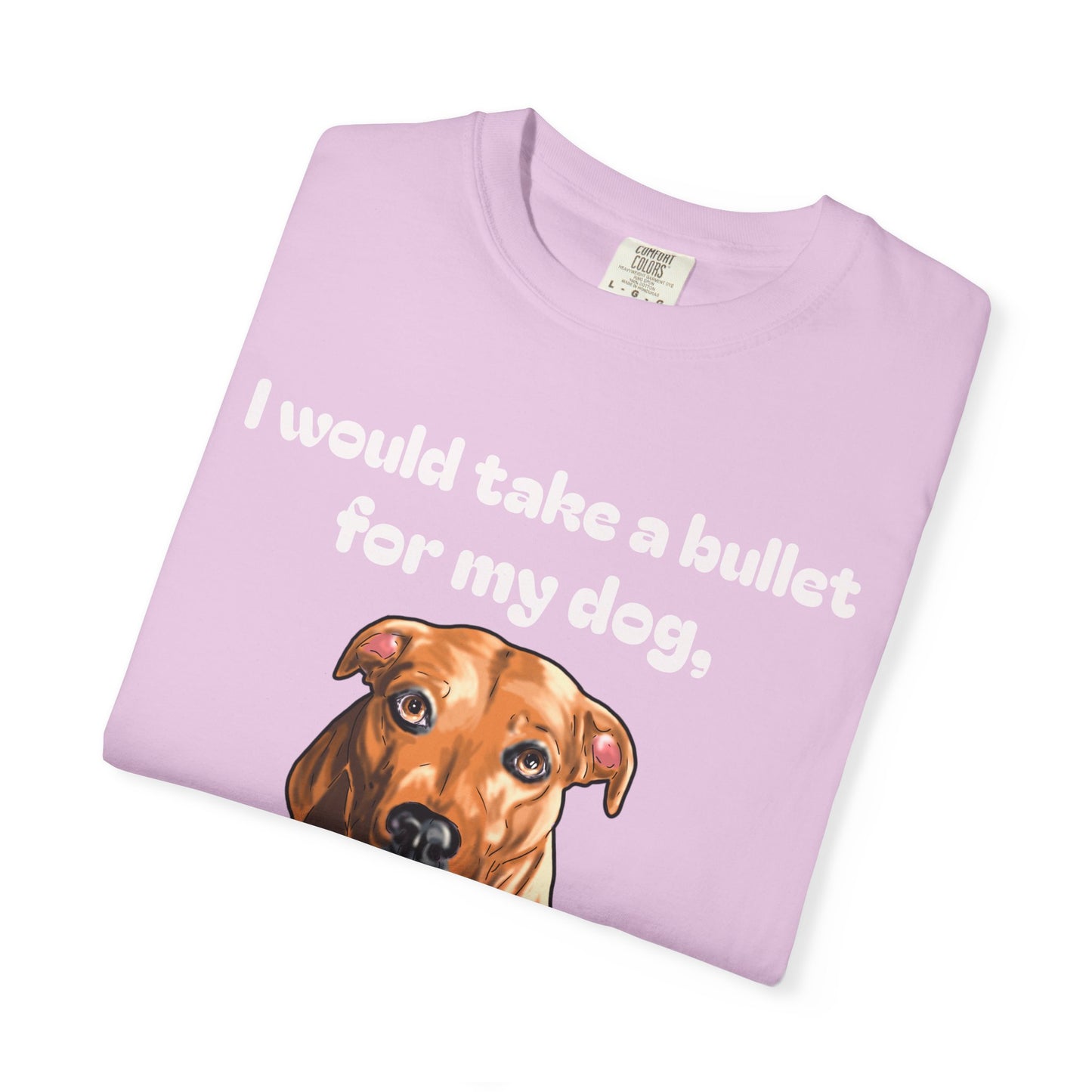 Funny Dog Shirt – Bullet For My Dog But He Would Trade Me For Chicken Nugget – Dog Mom Gift – Dog Dad Shirt – Cute Dog Lover Top