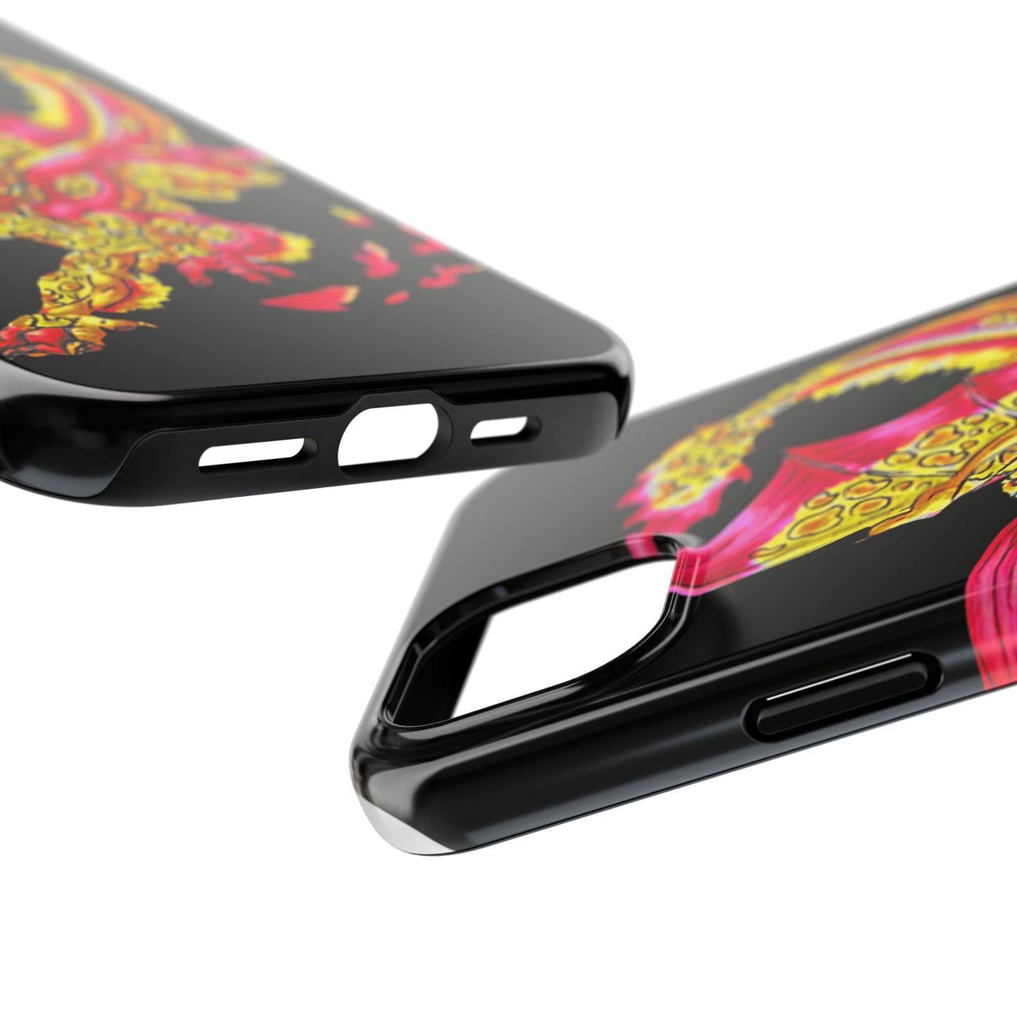 Cutesy Fire Dragon Fly Tough Phone Cases