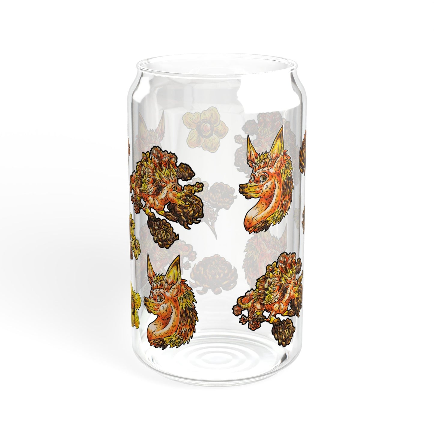 Aster the Fall Hedgehog Sipper Glass, 16oz