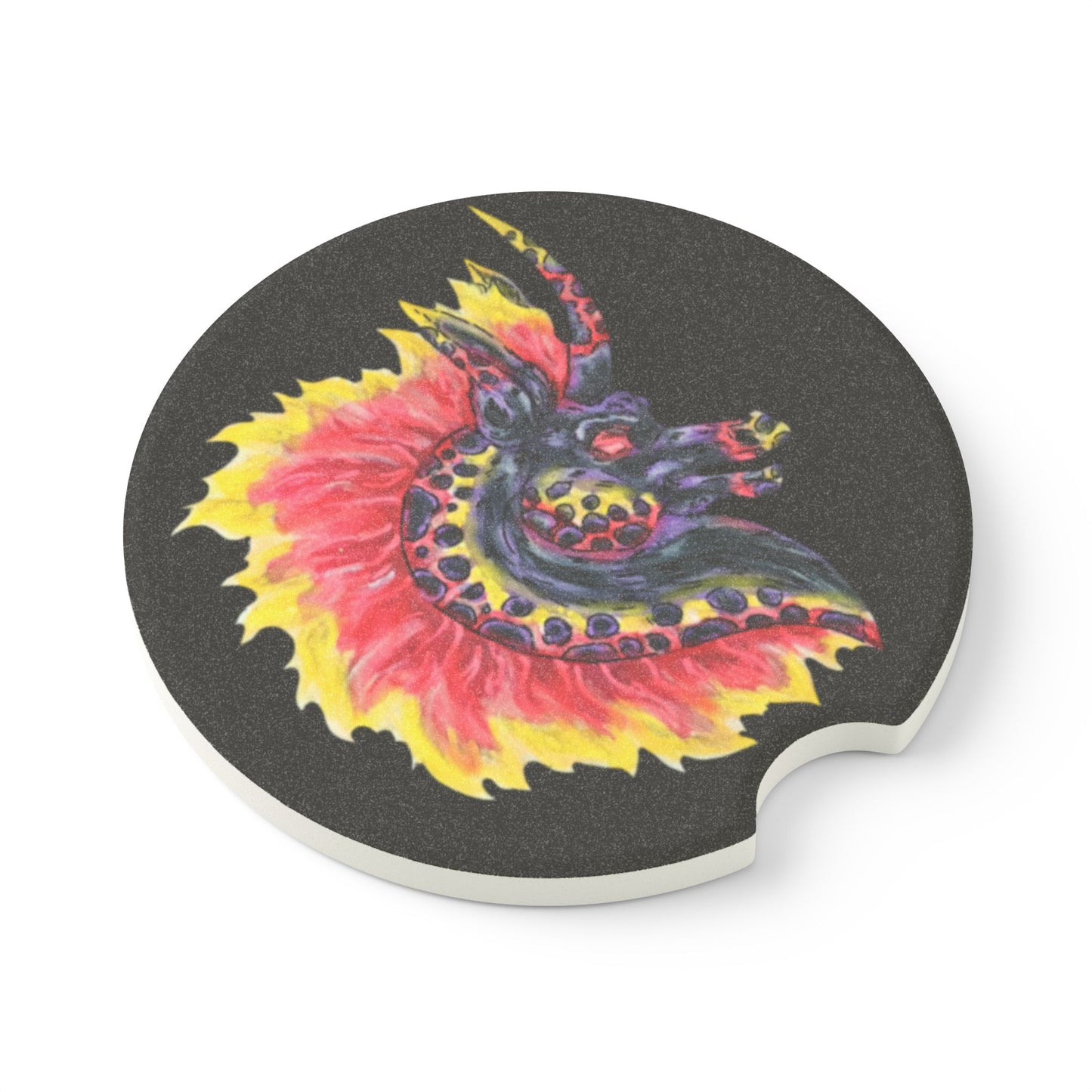 Nightmare Head Soapstone Car Coaster 2 PC