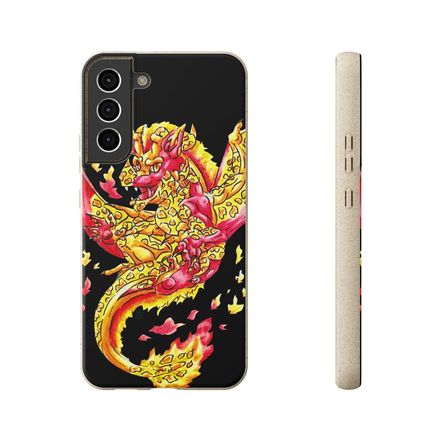 Cutesy Fire Dragon Float Biodegradable Cases