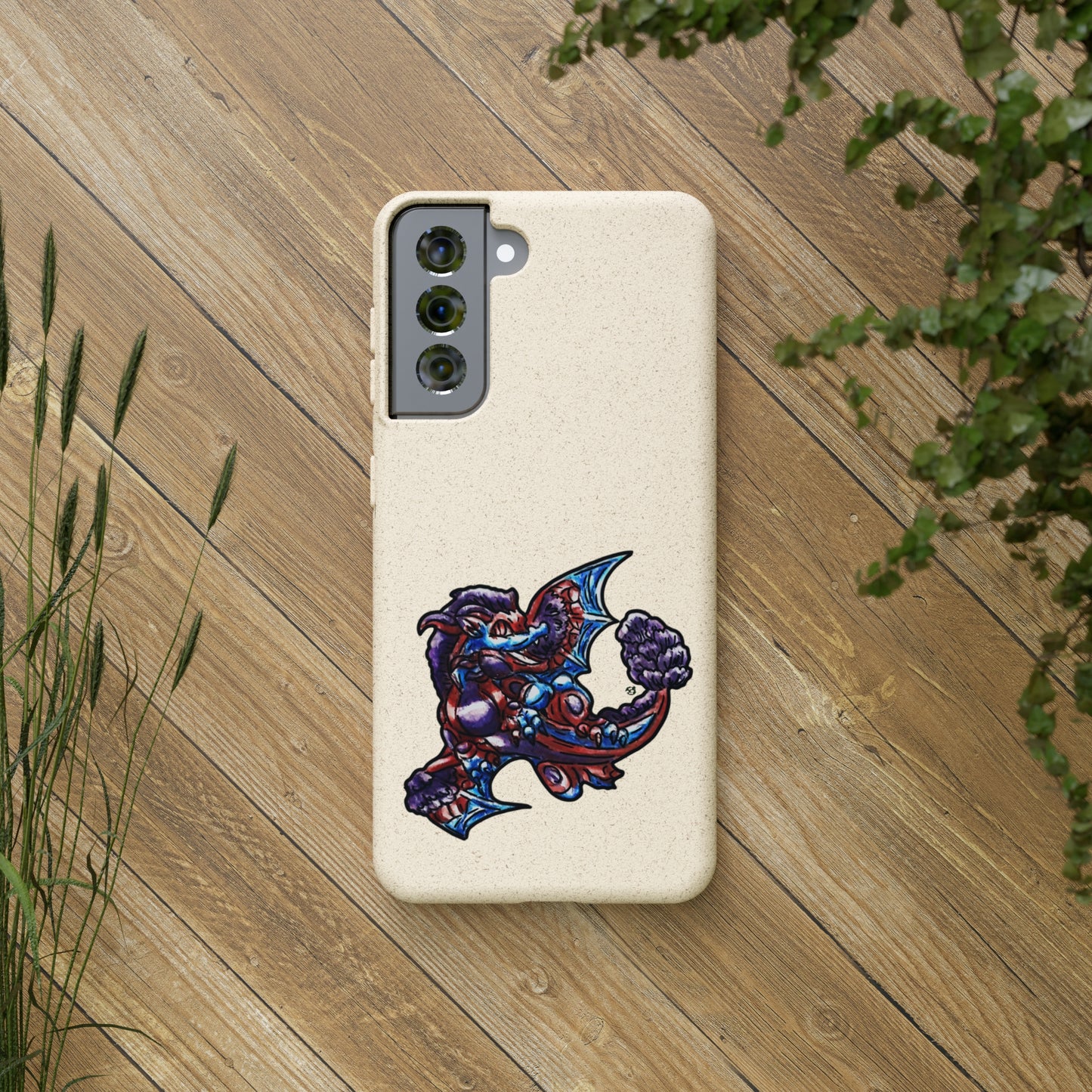 Cutesy January Dragon Twirl Biodegradable Cases