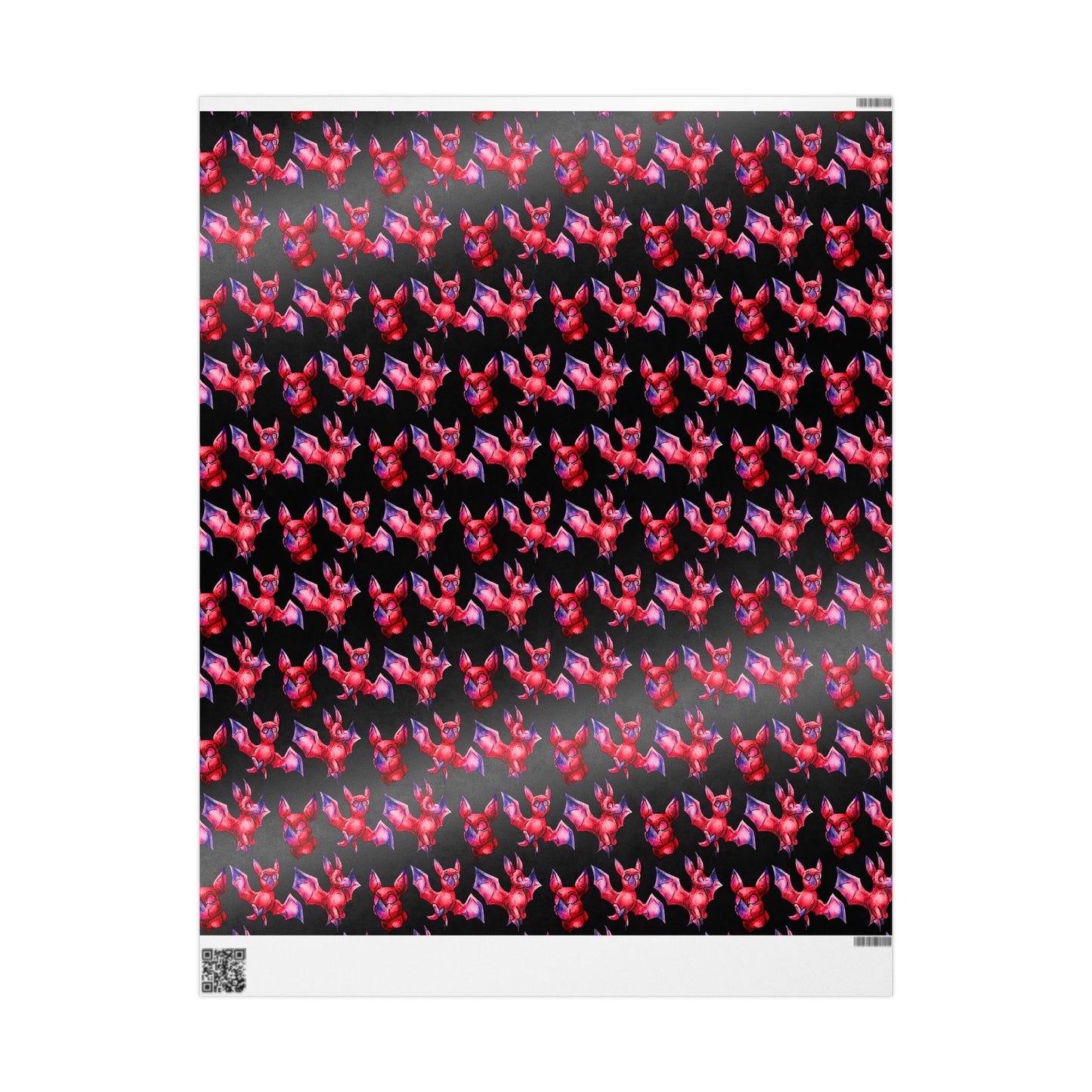 Chibi Myra the Bat- Pattern- Chibi Bat- Cute Animal - Wrapping Paper