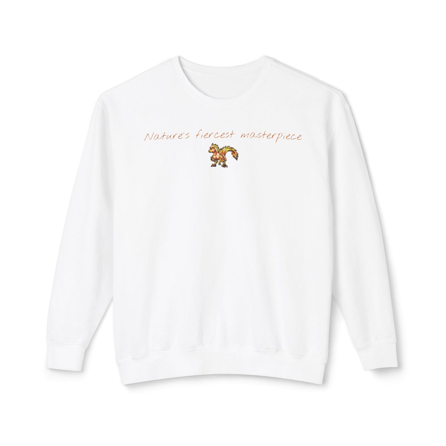 Chibi Caena the Raptor- Masterpiece- Dinosaur art- Prehistoric- Crewneck