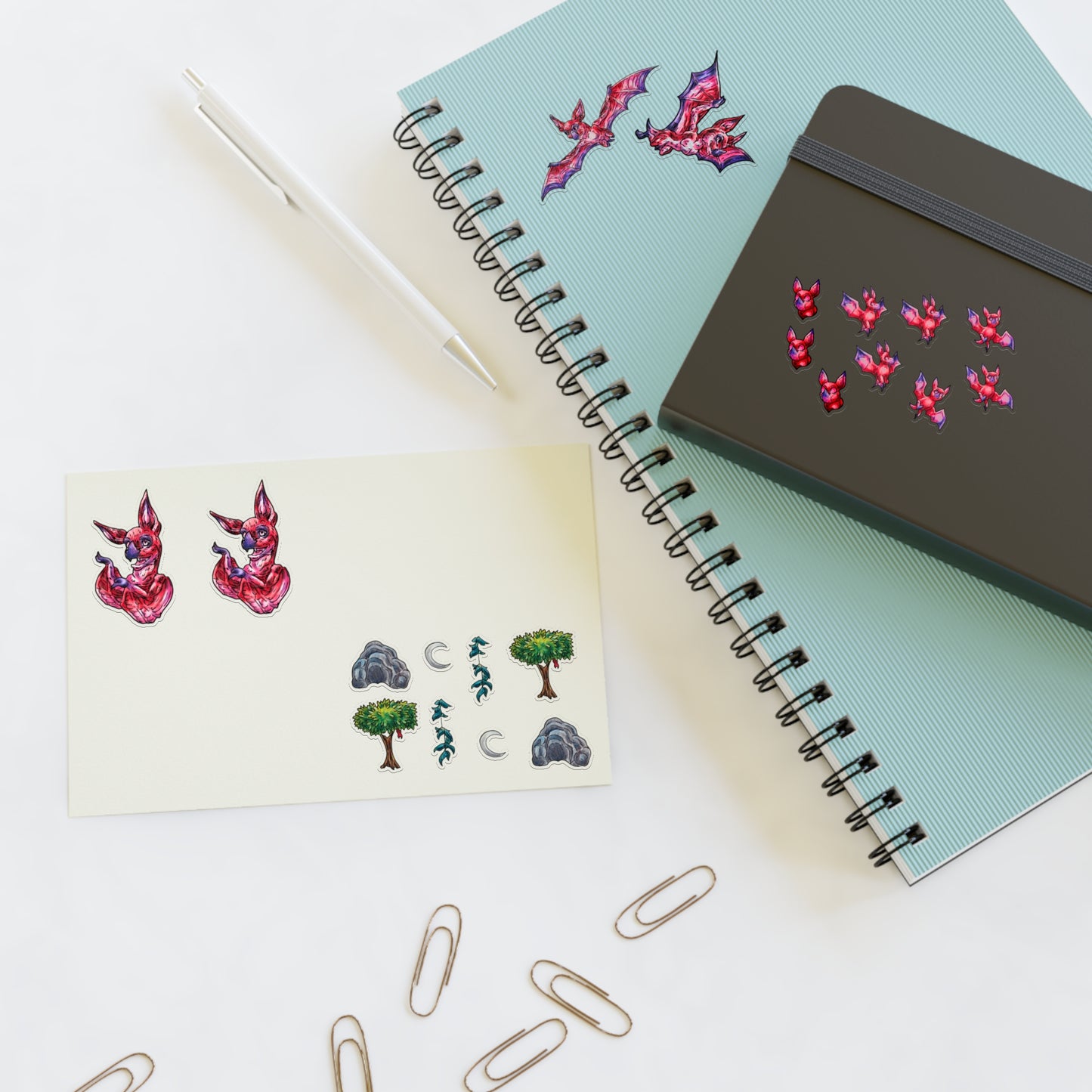 Myra the Bat Sticker Sheets 6"x4"