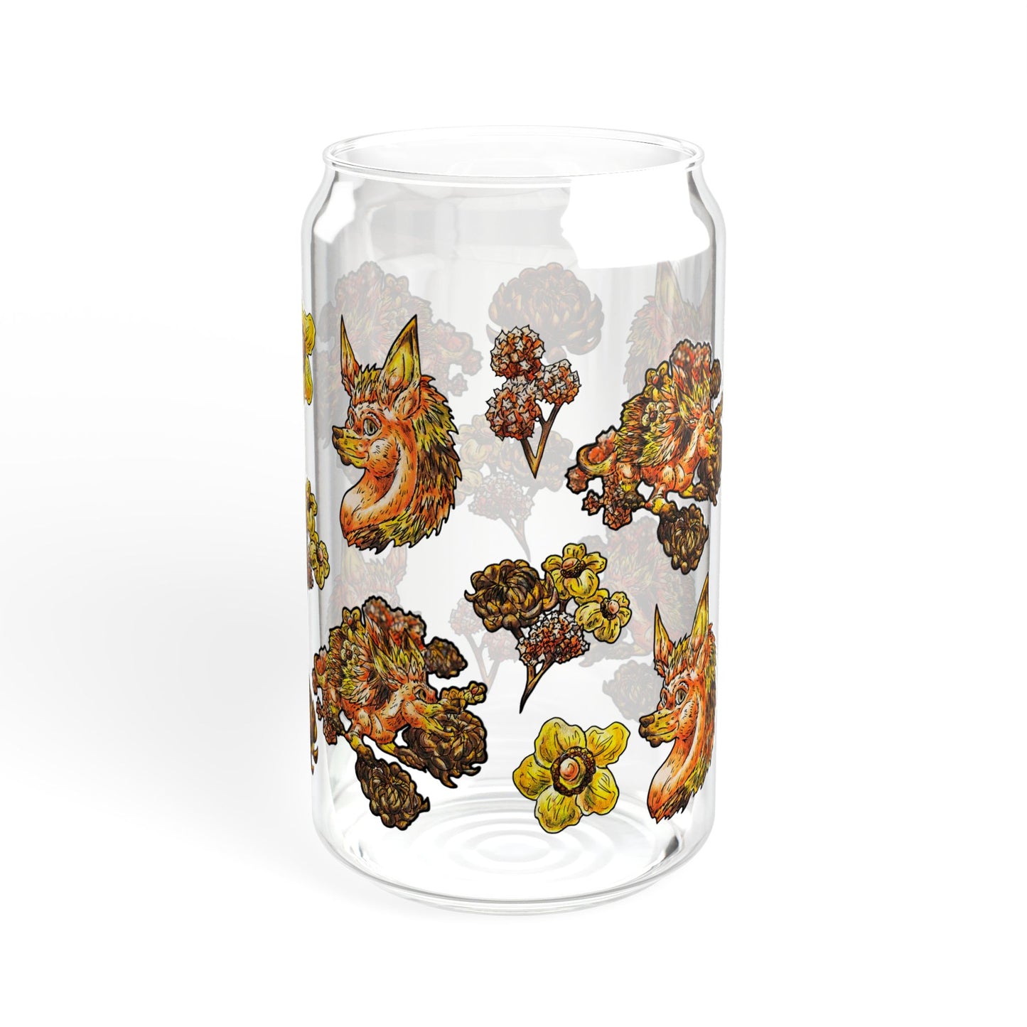 Aster the Fall Hedgehog Sipper Glass, 16oz