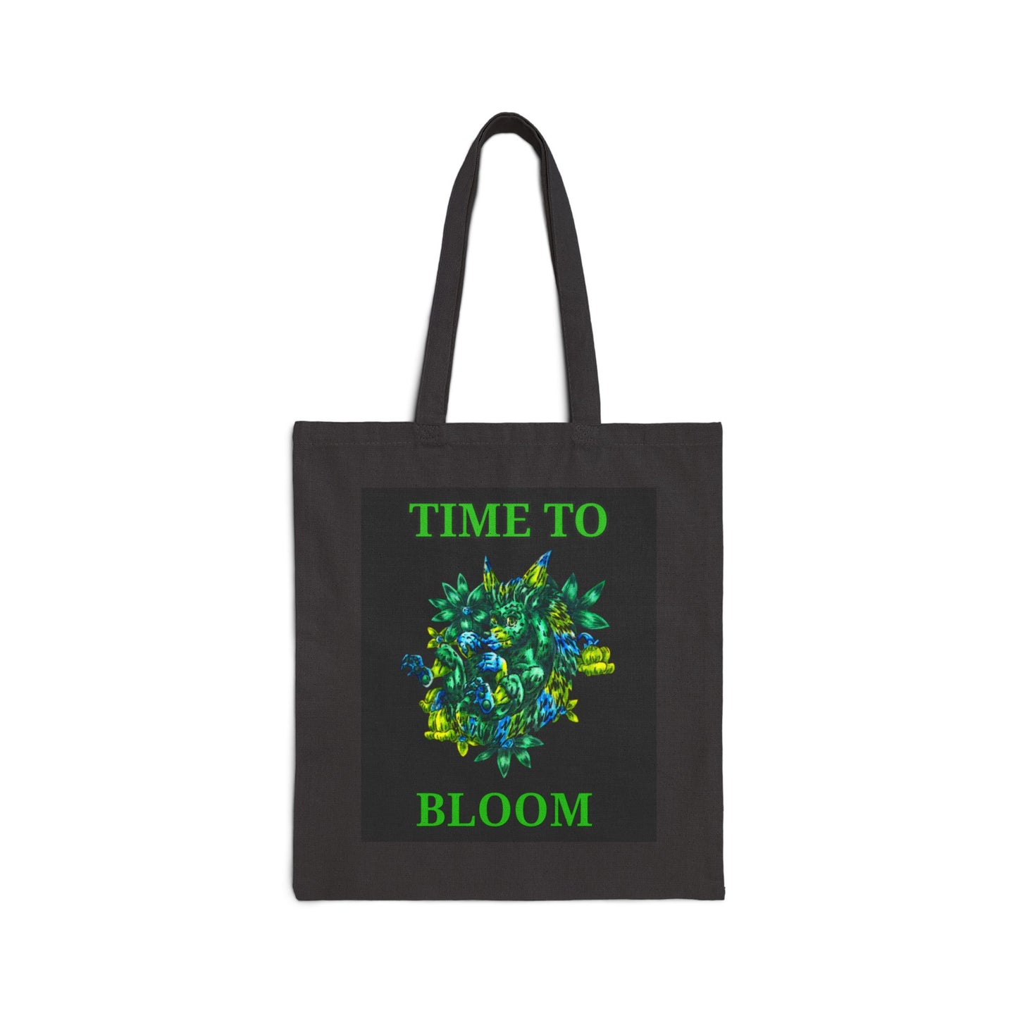 Clover the Hedgehog Cotton Canvas Tote Bag